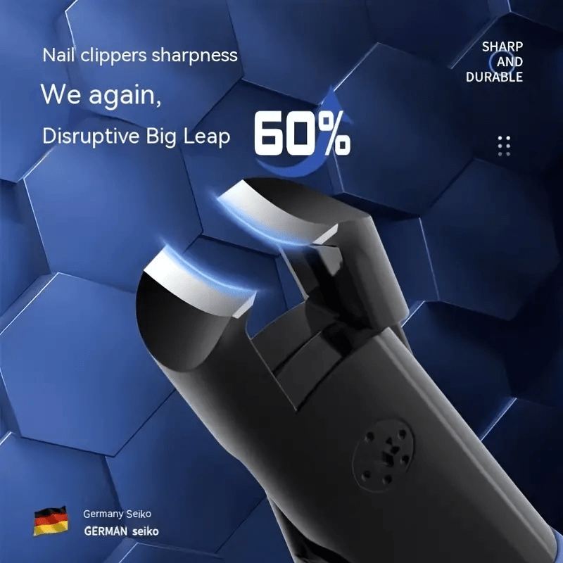 Heavy-Duty Toenail Clippers Set - Large Opening For Thick Hard Toenails, Professional Grade, Easy Grip, Splash-Proof, Sharp And Durable Nail Cutter Tool - Classic Style - For Men & Women - Suitable for Home & Travel - Perfect Gift for Seniors & People wit
