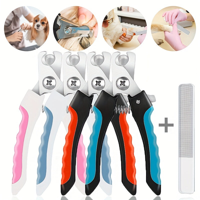 Pet Nail Clippers - Large, Medium, And Small Dog Nail Clippers, Dog Pet Supplies, Complimentary Nano File - For Dogs - For Grooming & Nail Care - Great Gift for Dog Owners