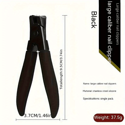 Heavy-Duty Toenail Clippers Set - Large Opening For Thick Hard Toenails, Professional Grade, Easy Grip, Splash-Proof, Sharp And Durable Nail Cutter Tool - Classic Style - For Men & Women - Suitable for Home & Travel - Perfect Gift for Seniors & People wit