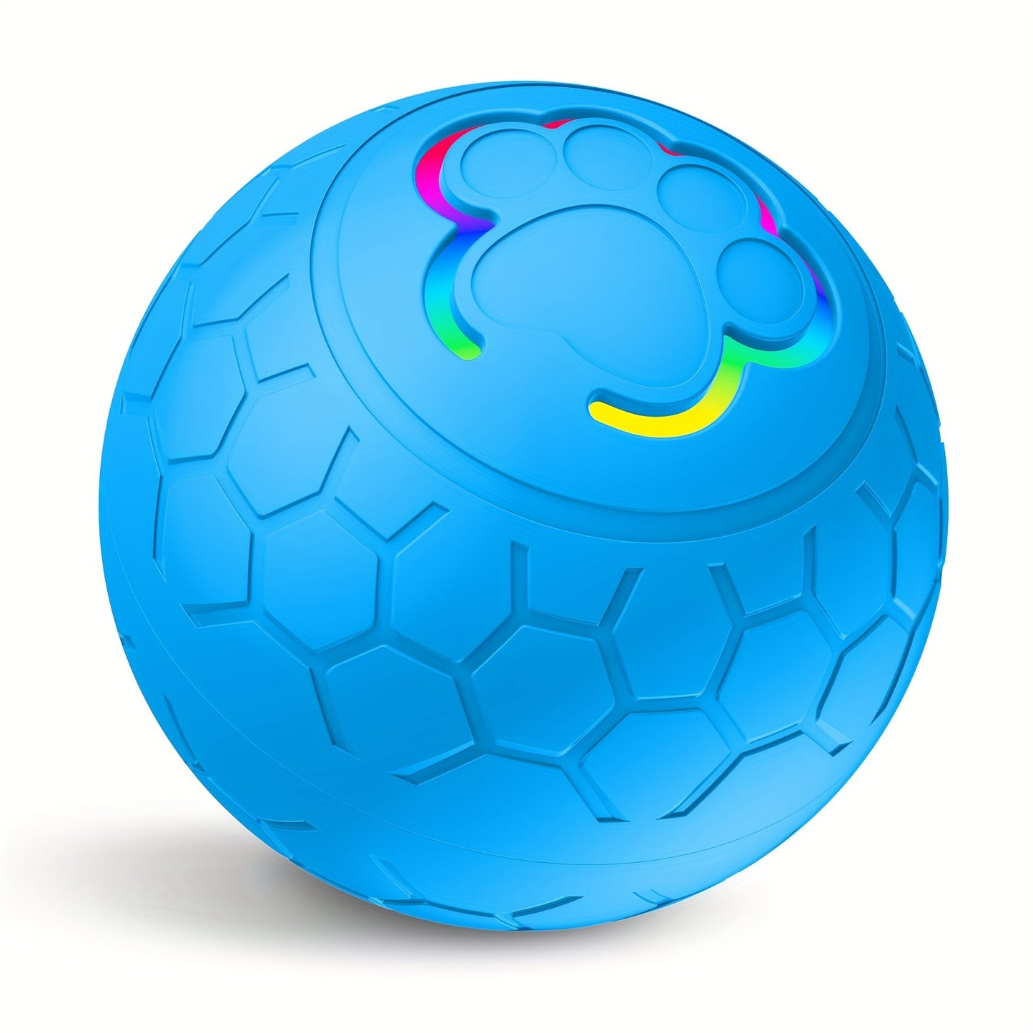 Dog Toys Bouncing Ball, Smart Bouncing Dog Ball, Teething Toys for Puppies, 56mm Diameter, Puppy Toy Ball with Colorful Flashing Lights, USB Rechargeable