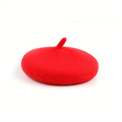 1pc Cute Pet Beret Hat For Dog And Cat Headgear, Dog Hat, Cat Headdress, Pet Photo Props