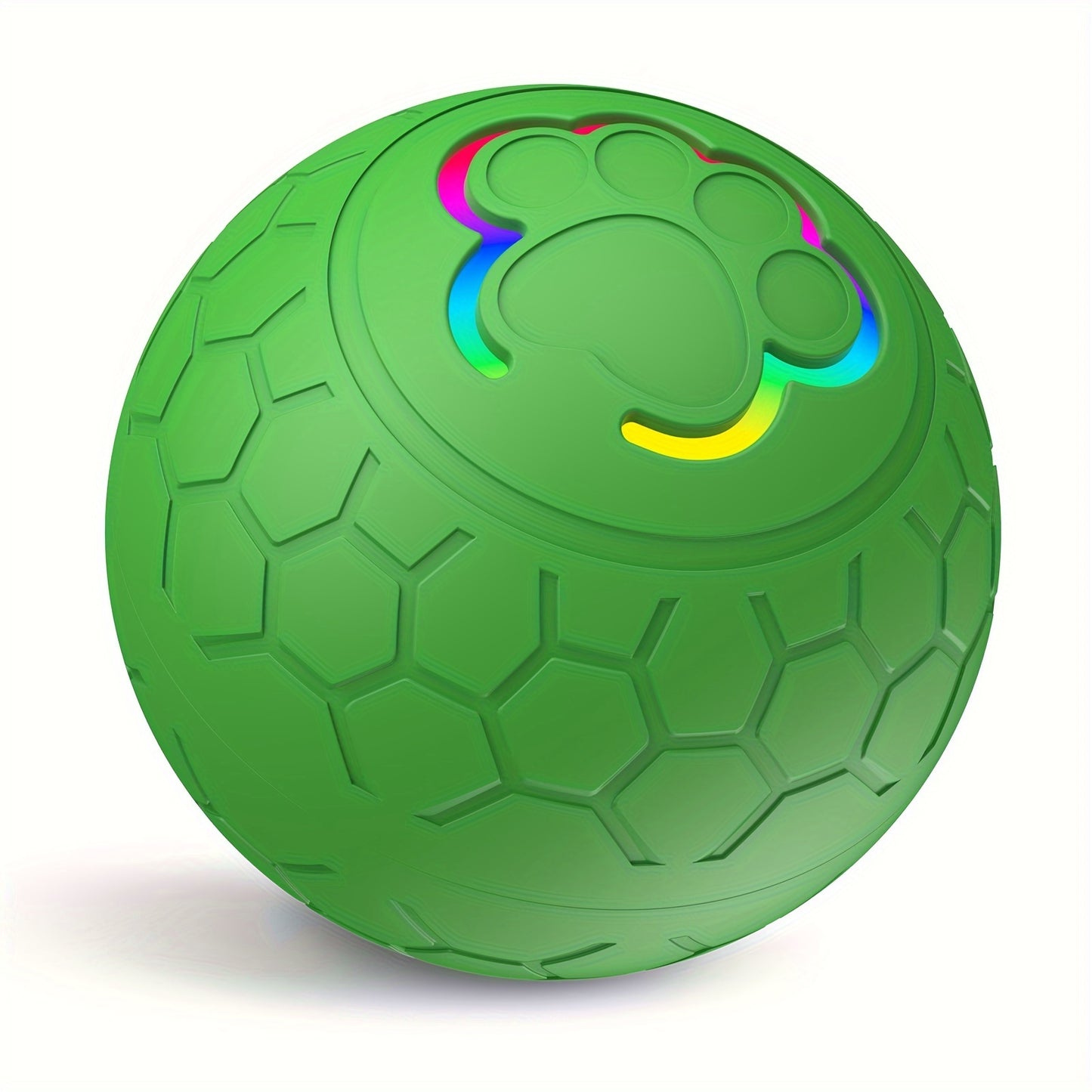 Dog Toys Bouncing Ball, Smart Bouncing Dog Ball, Teething Toys for Puppies, 56mm Diameter, Puppy Toy Ball with Colorful Flashing Lights, USB Rechargeable