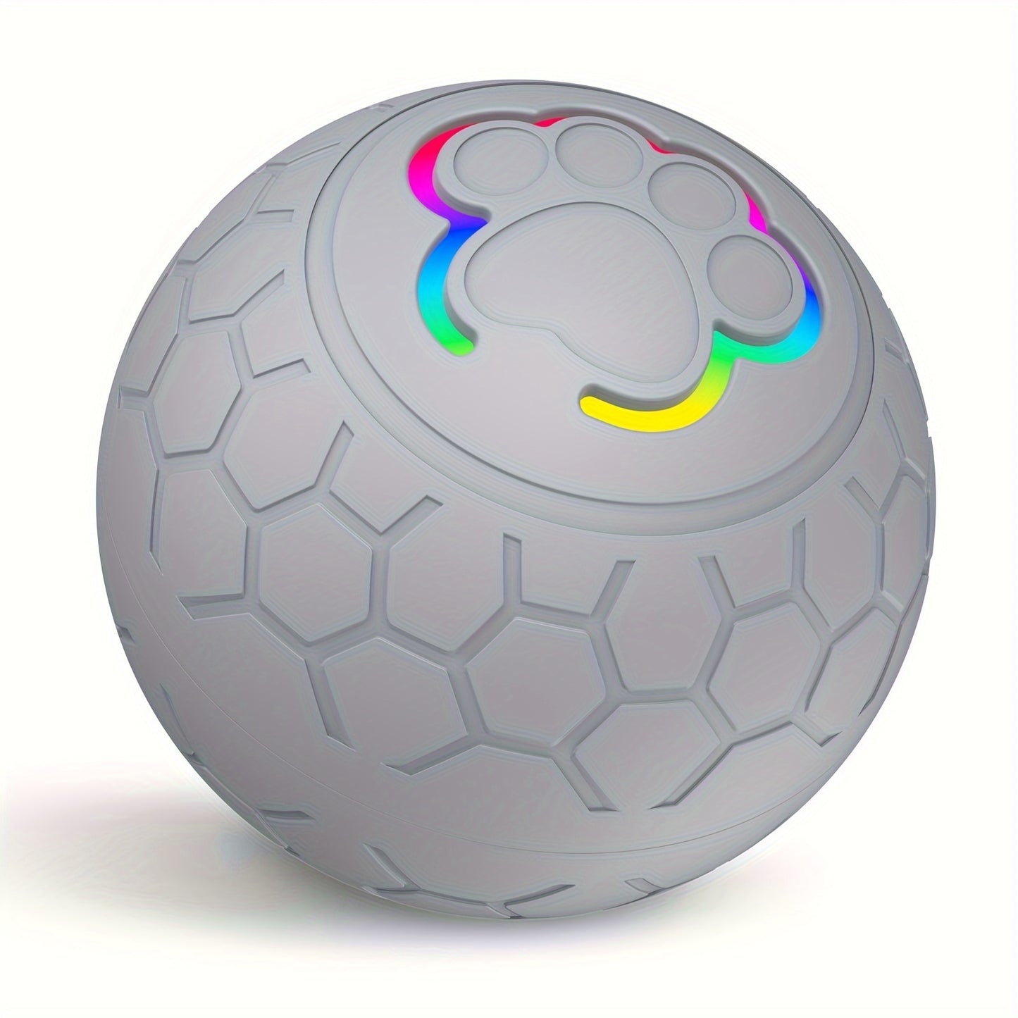 Dog Toys Bouncing Ball, Smart Bouncing Dog Ball, Teething Toys for Puppies, 56mm Diameter, Puppy Toy Ball with Colorful Flashing Lights, USB Rechargeable