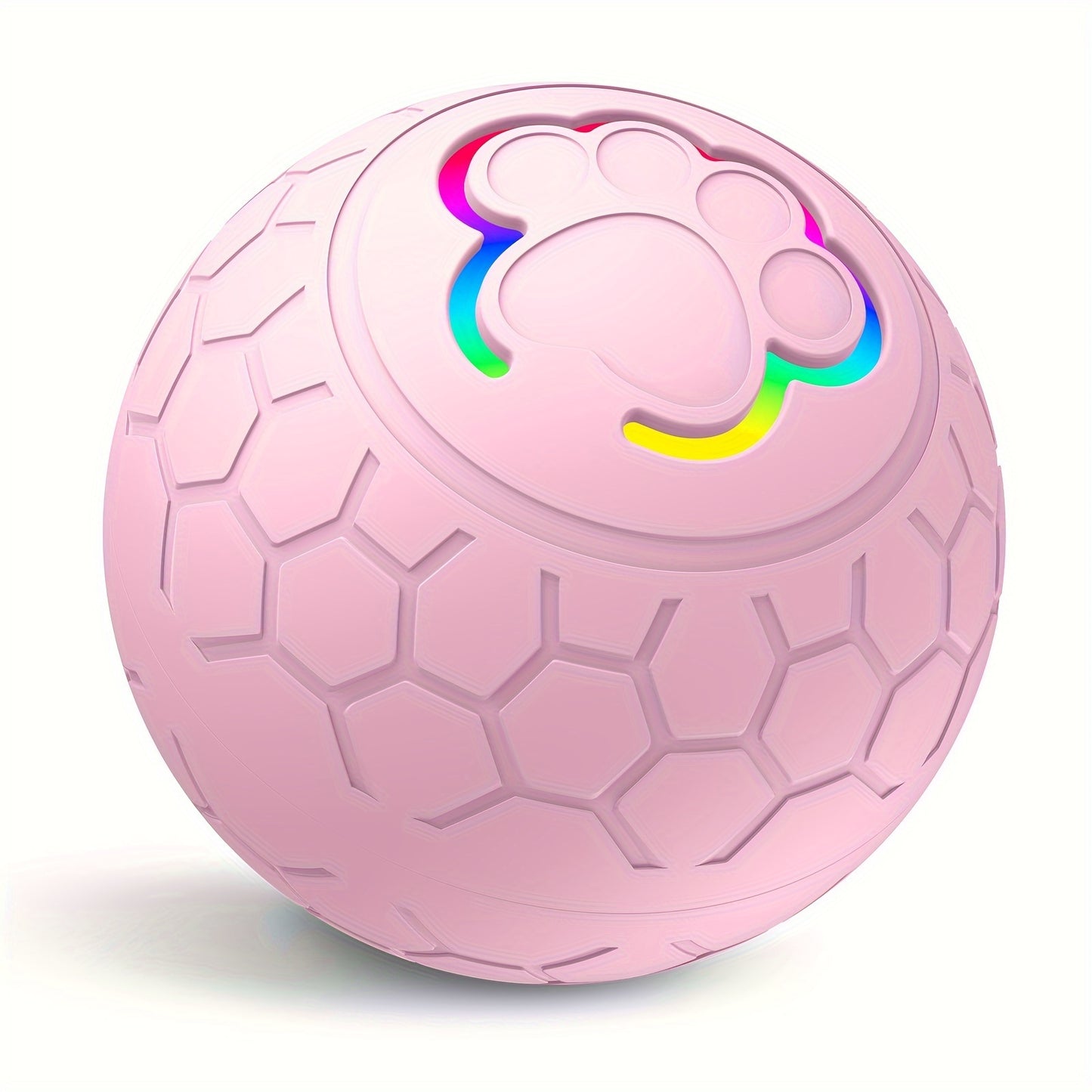 Dog Toys Bouncing Ball, Smart Bouncing Dog Ball, Teething Toys for Puppies, 56mm Diameter, Puppy Toy Ball with Colorful Flashing Lights, USB Rechargeable