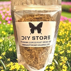 Licorice Root Strips Wild Crafted Dried Cut ~ Glycyrrhiza Glabra